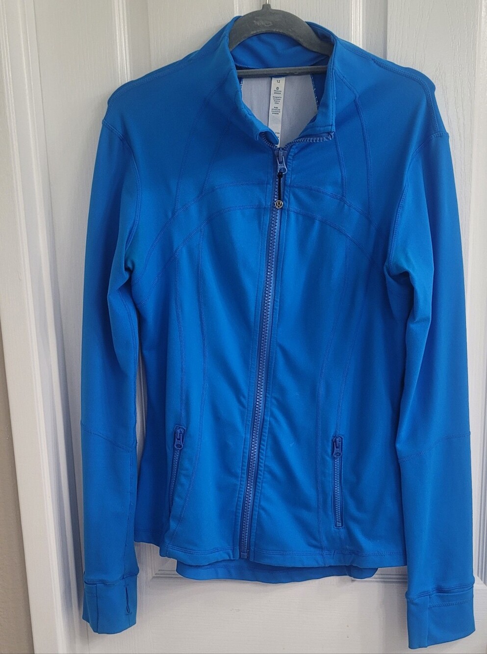 Lulu Lemon Vintage Women’s Electric Blue Zip-Front Define Jacket